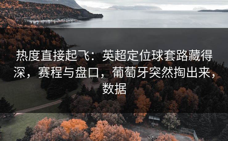 热度直接起飞：英超定位球套路藏得深，赛程与盘口，葡萄牙突然掏出来，数据  第1张